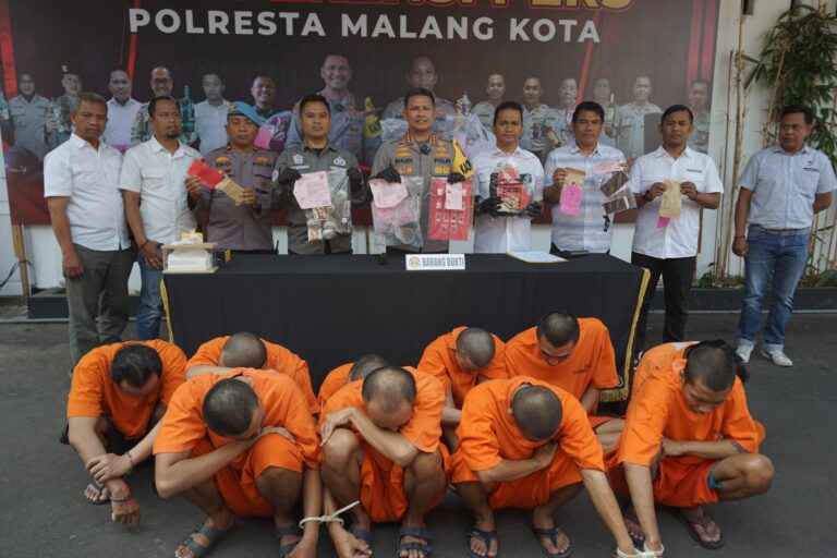 Polresta Malang Kota Amankan 26 Tersangka Selama Operasi Tumpas Narkoba Semeru 2023