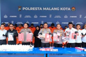 Operasi Tumpas Narkoba Semeru 2026 Selamatkan 57.547 Jiwa, Polresta Malang Kota Ungkap 45 Kasus dan Amankan 54 Tersangka