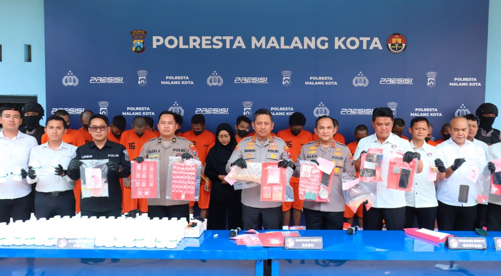 Operasi Tumpas Narkoba Semeru 2026 Selamatkan 57.547 Jiwa, Polresta Malang Kota Ungkap 45 Kasus dan Amankan 54 Tersangka