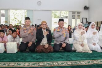 Peringati Maulid Nabi 1448 H, Polresta Malang Kota Ajak Driver Ojol Doa Bersama Kenang Setahun Kepergian Affan Kurniawan
