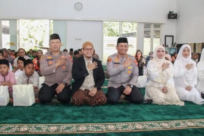 Peringati Maulid Nabi 1448 H, Polresta Malang Kota Ajak Driver Ojol Doa Bersama Kenang Setahun Kepergian Affan Kurniawan