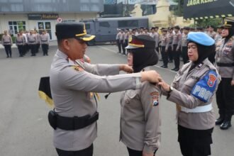33 Tahun Mengabdi, Polwan Polresta Malang Kota Naik Pangkat di HUT ke-78 Polwan RI