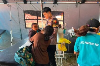 Follow Up Pasien, Tim Kesehatan Korbrimob Pastikan Kondisi Warga Terdampak Gempa Terpantau